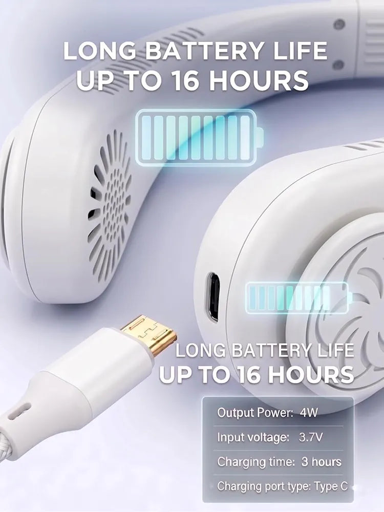 Portable Bladeless Neck Cooler Fan 🧊